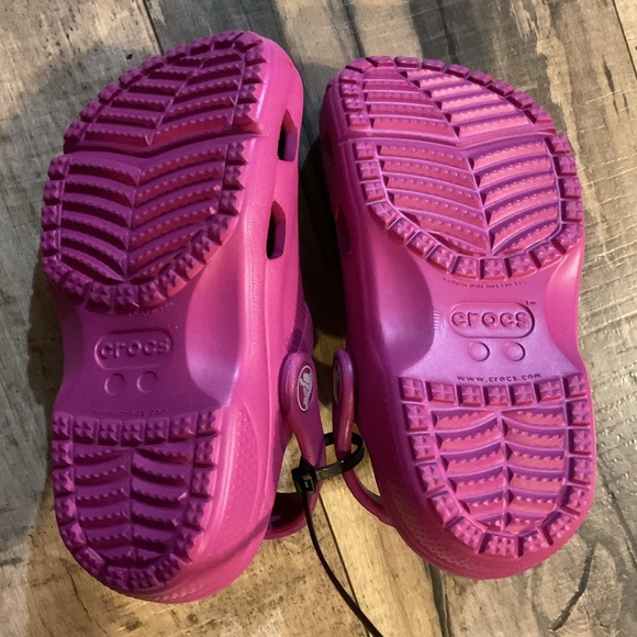 NWOT Crocs 204094 Toddler Classic Coast Clog Fuchsia Fun Unisex Size C10 - Picture 7 of 7